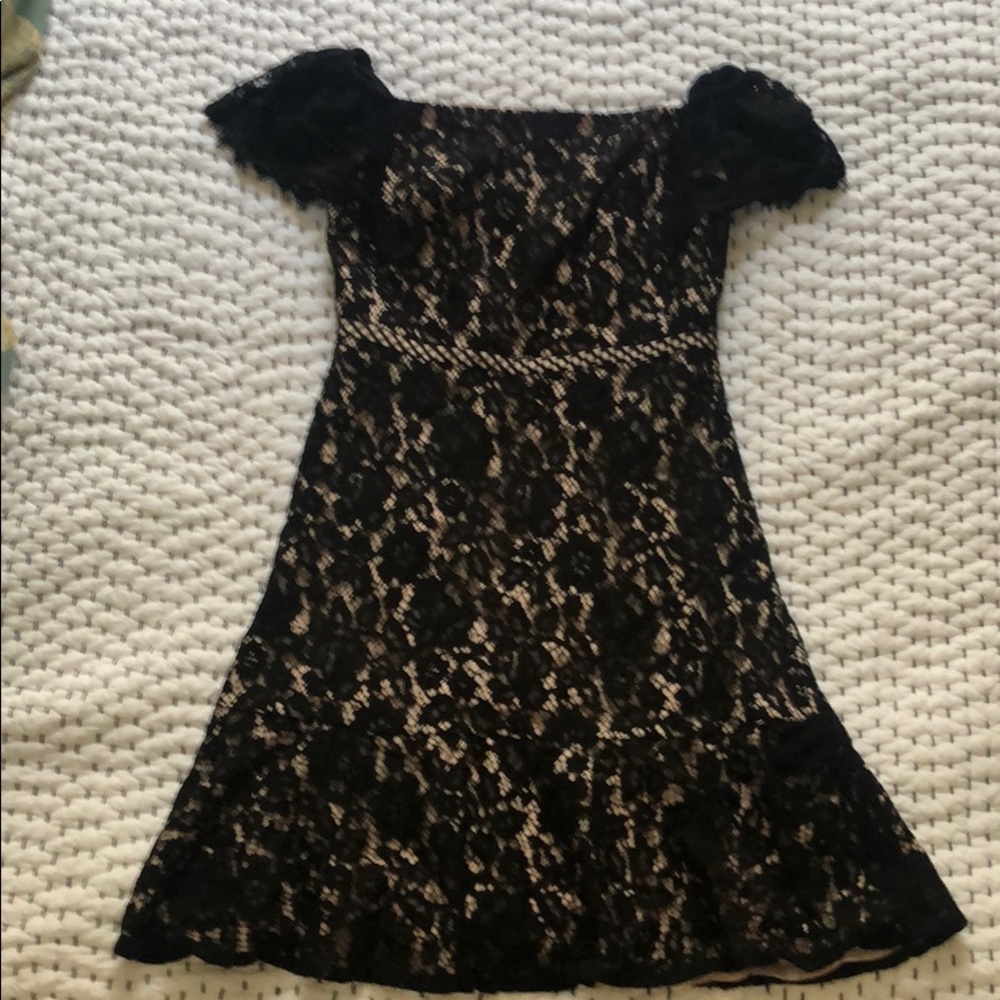 JCrew black off the shoulder cocktail dress sz4